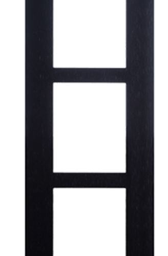 2N® IP Verso - Frame for flush mount, 3 modules (Black)