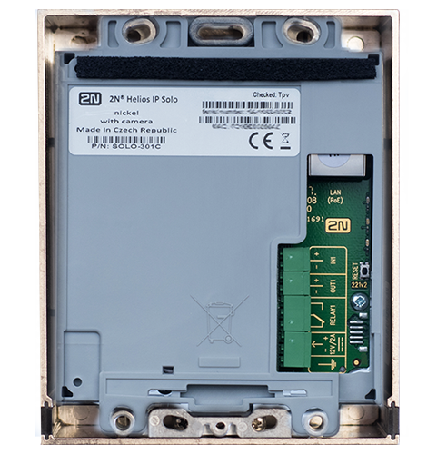 2N® IP Solo utan kamera - infälld montering (nickel)