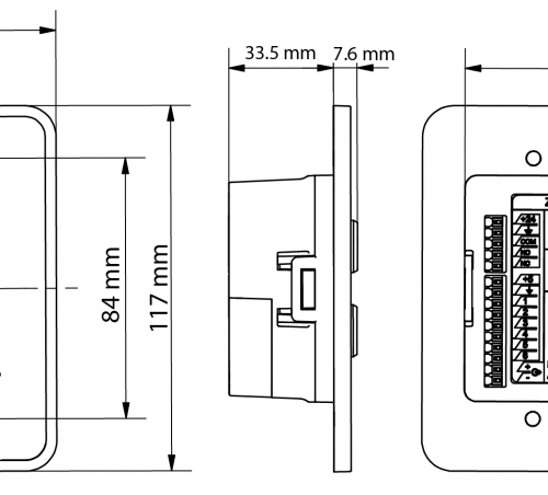 Turbine Mini Intercom - 2 Buttons (TMIS-4)