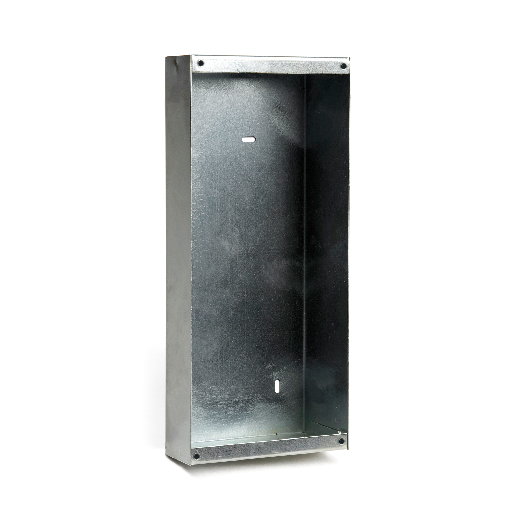 Flush mount back box for CRM-V or OR stations