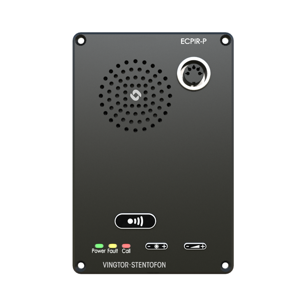 Exigo samtalspanel, PTT-knapp, inkopplingsbar mikrofon, Ethernet (ECPIR-P)