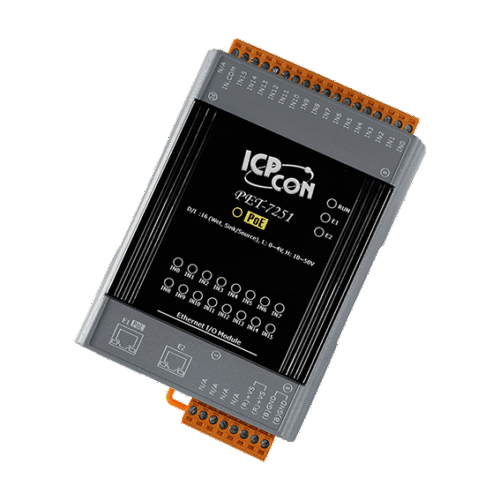 Modbus I/O Module (Eth 16x Dig wet input contacts, 2x RJ45 PoE)