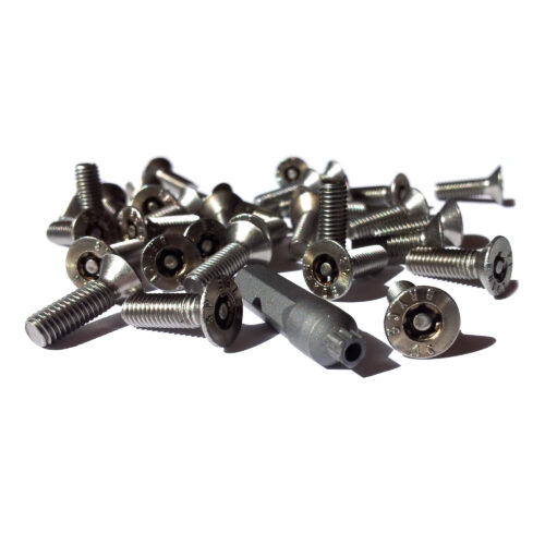 Turbine, 40 Tamper PROOF Fasteners, 1 Bit, Flush Mount (TA-8)