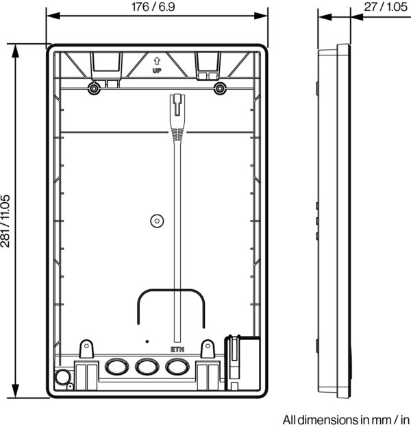 ZDD-1 Onwall backbox (TA-35)