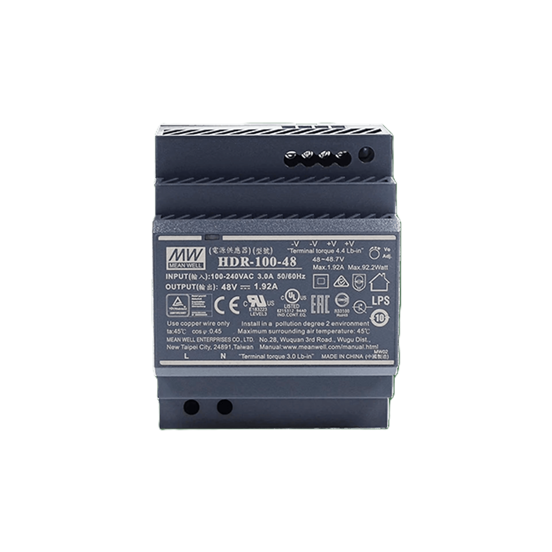 2N Clip 2wire-IP Switch Power supply 48VDC/1.92A, DIN rail