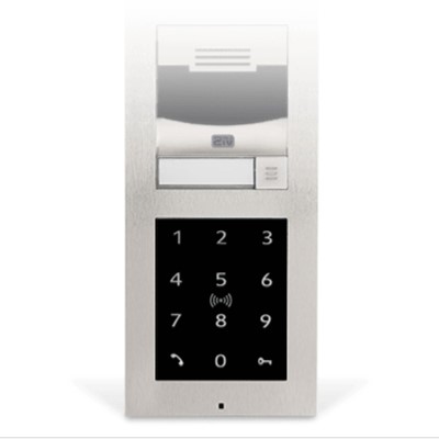 2N® IP Verso – Touch Keypad & RFID Reader 125kHz, Secured 13.56MHz, NFC, PICard Compatible